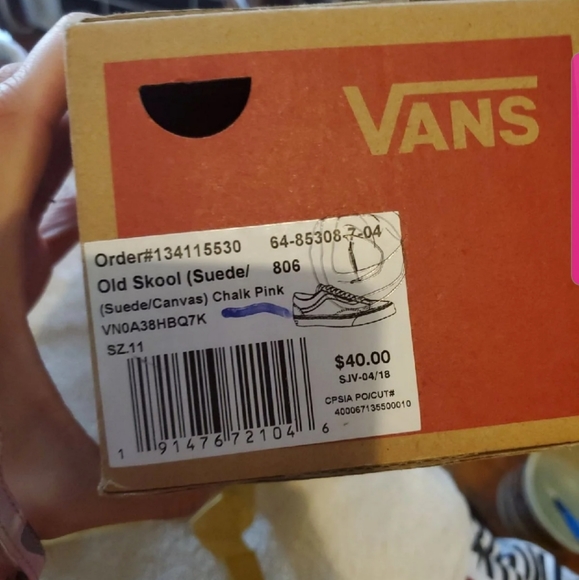 Pink Van's size 11 - Picture 3 of 3